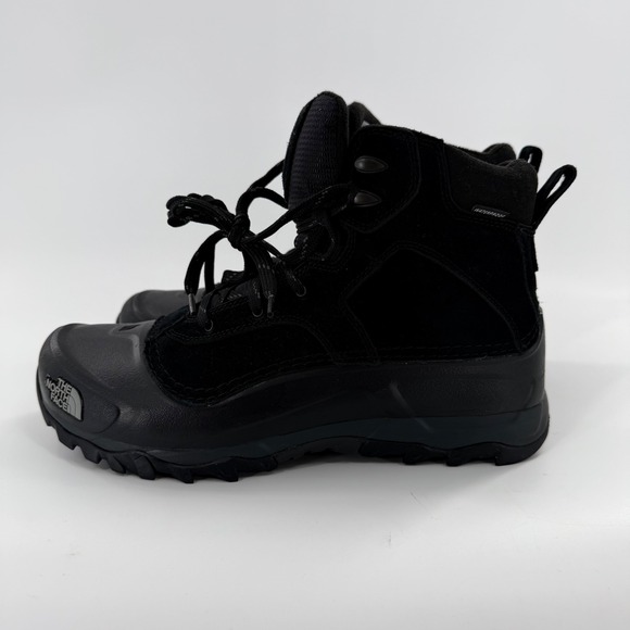 The North Face Chilkat V 400 Waterproof Winter Boots Mens Black Suede Insulated‎